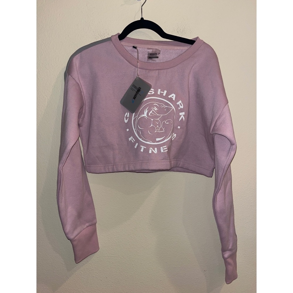 Gymshark Legacy Fitness‎ Cropped Sweater Light Purple Size Medium NWT